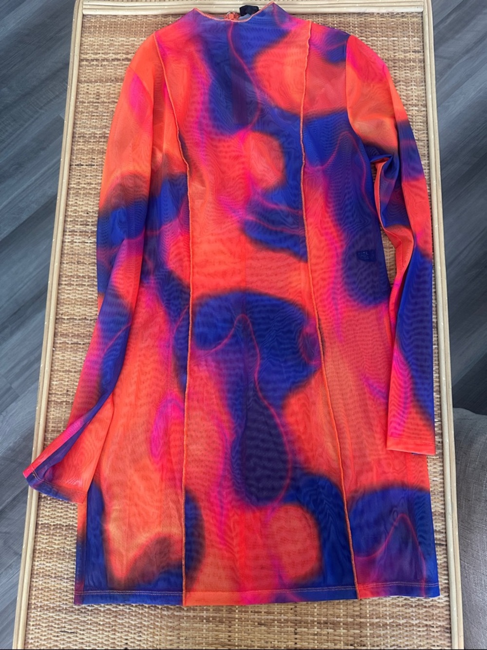 REVOLVE h:Ours Amethyst Long Sleeve Mini Dress in Candy Ombre